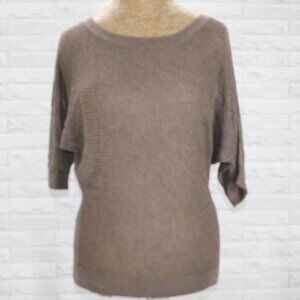 EXPRESS Sweater Lightweight Wide Neck Dolman Sleeve Pullover Neutal Taupe XS